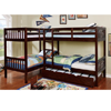 L-shaped Quadruple Twin Bunk Bed CM-BK904