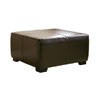 Square Dark Brown Bi-cast Leather Ottoman OMY0524(OFS)