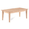 Unfinished Shaker Tall Coffee Table OT-9TC (IC)