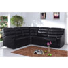 Black Sectional/Recliner Sofa with Bed S339-B (PK)