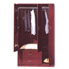 Wooden Wardrobe With Mirror WD-366_(ALAFS200)