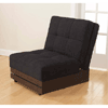 Convertible Futon Lounger with Wood Base WM-MSWBLC-ESBK(WMTF