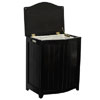 Mahogany Bowed Front Hamper BHP0106MH (OD)(Free Shipping)