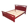 Flavia Platform Bed In Mahogany Finish (AI)