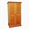 Solid Wood Wardrobe with 2 Raised Panel Doors 102_(GH)