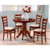 5 Pcs. Dark Oak Finish Dinette Set Levna(P150)(Free Shipping