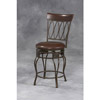 Four Oval Back Counter Stool 24 02562MTL(LNFS)