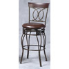 O and X Back Counter Stool 02564MTL(LNFS)