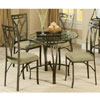 5 Pcs. Glass Dinette Set Sophia(P)