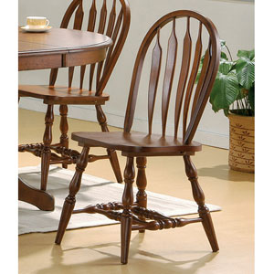 Dark Distress Oak Windsor Chair 100832 (CO)