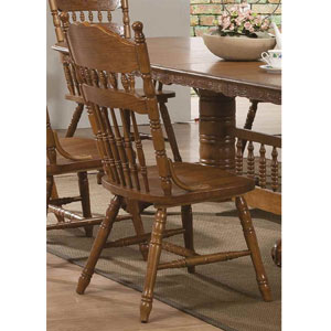 Country Dining Chair Oak Set of 2 104272(AZFS)