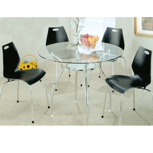 Simple Glass Dining Set 120601/2k (CO)
