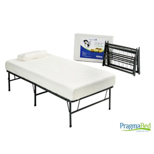 Quad-Fold Twin XL Frame with Memory Foam MattressKTXB_(PBFS 