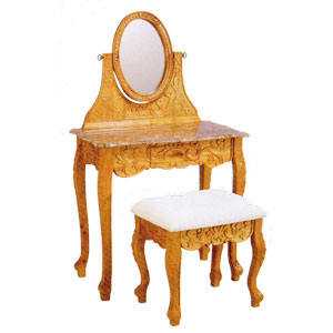 Marble Top Vanity Set w/ Stool 1754_ (ITM)