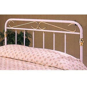 Headboard In White And Gold 22_ (COFS50)