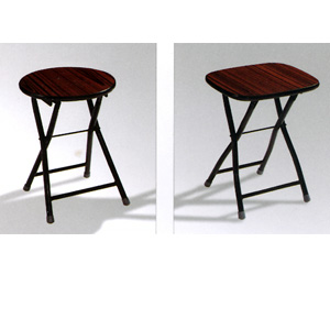 Wood Tone Folding Stool 05050W_(KU)