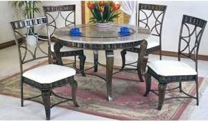 5-Piece Marble Top Dinette Set 2400T/C (PJ)