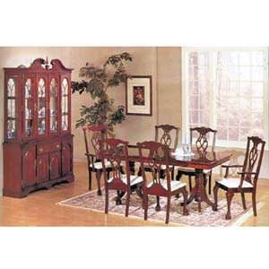 7-Piece Cherry NC-Lacquered Finish Dinette Set 2444FA (A)