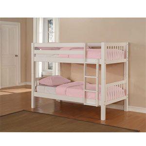 White Twin/Twin Bunk Bed 270-138 (PW)