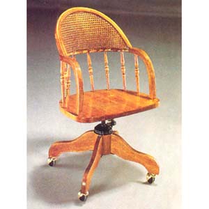 Oak Finish Swivel Chair  2997 (A)