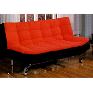 Red and Black Futon Sofa/Bed CM2574(IEM)