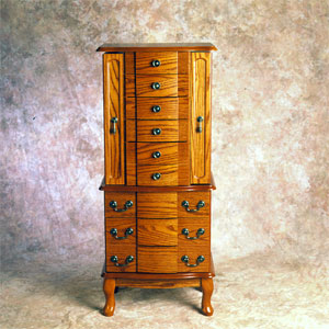 Oak Or Cherry Jewelry Armoire 300-102/402 (WD)