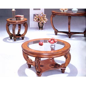 Round Glass Top Coffee Table 3561 (CO)