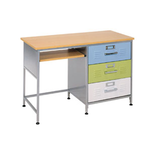 Locker Style 3 Drawer Desk 38-6704-997(AFA)