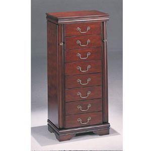 Jewelry Armoire in Cherry - Louis Philippe 