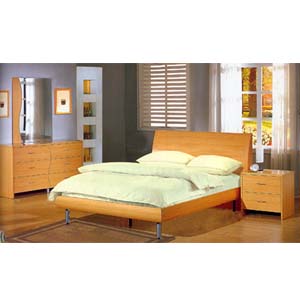 5-Piece Contemporary Maple Bedroom Set 3995_ (CO)