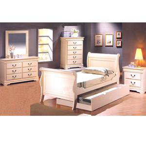 Louis Phillipe Antique White Bedroom Set 400001_(CO)