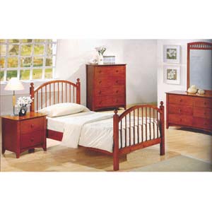 Youth Bed In Dirty Oak Finish 400071_(CO)
