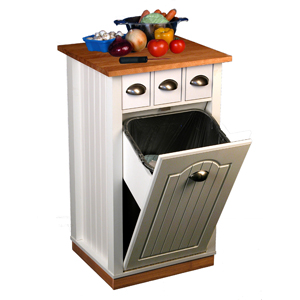 Upscale Butcher Block Bin w/pantry 4124(VHFS)