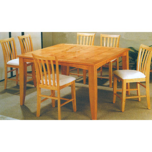 Counter Height Natural Finish Dining Set 4162/4262 (PJ)