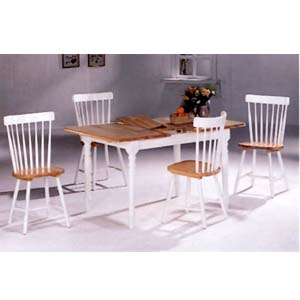5-Pc Dinette Set In Natural/White 4164/4517 (CO)