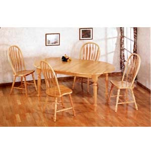 5-Pc Natural Finish Dinette Set 4273/4189A (CO)