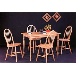 All Natural 5-Pc Dinette Set 4347/4127 (CO)