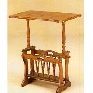 Oak Veneer Tea Table With Magazine Rack 4500 (COFS)