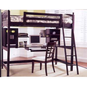 Twin Size Work Station Loft Bed 4600_(CO)