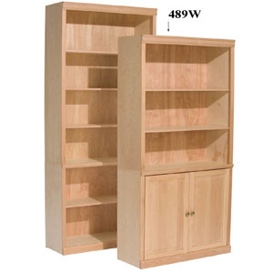 Solid Wood Classic Bookcase 489W(1UFS)