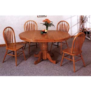 5-Pc Nostalgia Dinette Set In Oak Finish 5264/76A (CO)