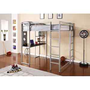 Abode Full Metal Loft Bed over Workstation 5457096(WFS279)