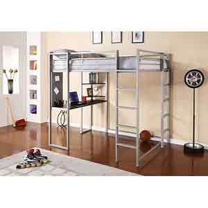 Abode Full Metal Loft Bed over Workstation 5457096(WFS279)