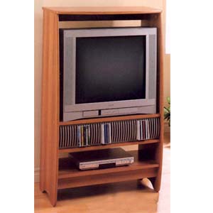 Maple Finish Entertainment Center With CD Rack 6007 (CO)
