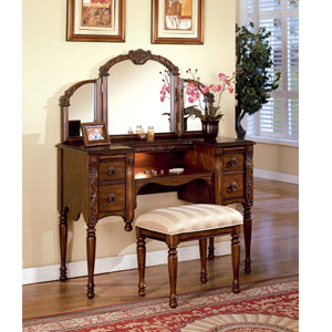 Ashton Vanity Set with Mirror And Stool 6540/6541 (A)