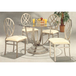 5-Pc Antique Sliver Gray Dining Set 7057/58 (CO)