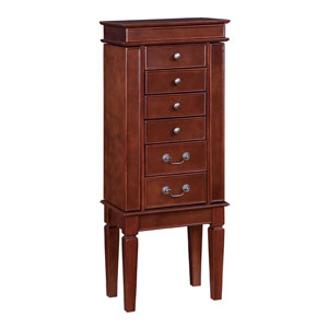 Walnut Jewelry Armoire 741-314 (PWFS)