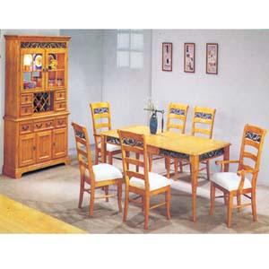 7-Piece Covington Solid Pine Dinette Set 8880 (A)