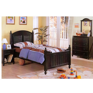 Black Rust Twin Bed F9020 (PX)