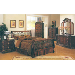 Bourdeax Marble Top Bedroom Set 9_ (A)